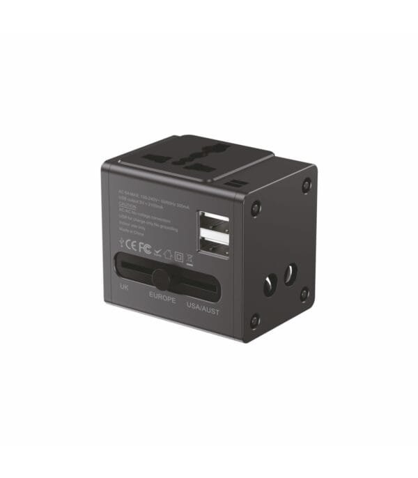 Universal World Travel Adapter – Global Compatibility for All Your Devices 🌍🔌 D04A-Negro - Imagen 4
