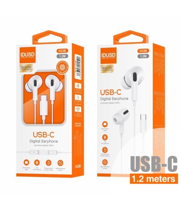 USB-C Digital Earphones - H33B 🎧🔌🎶 - Imagen 7