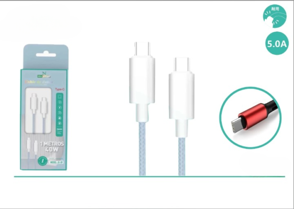 🔌 PD USB-C to Type-C Cable 40W ⚡ 1M JX-09 📱💻