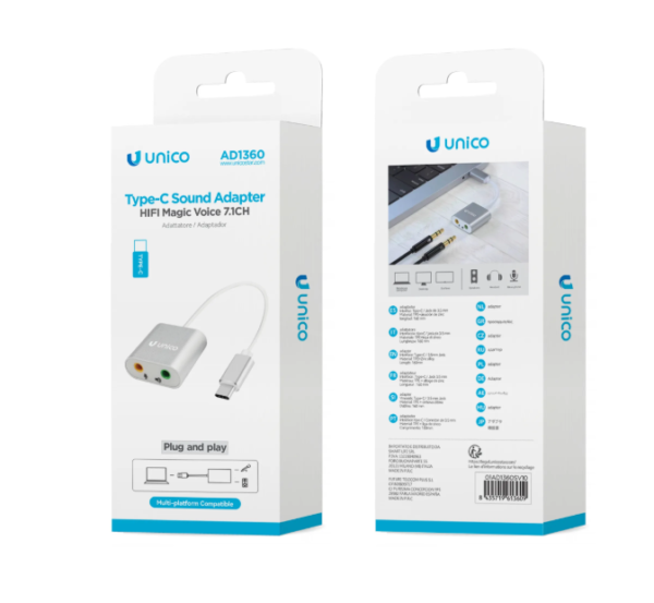 🔌 USB-C Audio & Microphone Adapter – Dual-Channel Sound Card 🎤🎧 - Imagen 4