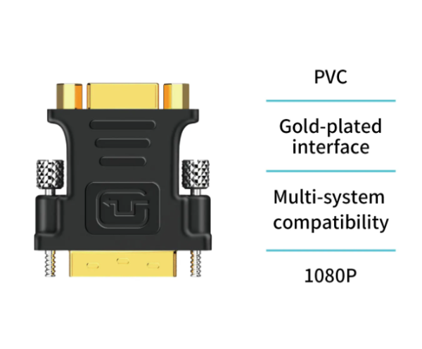🔌 VGA Female to DVI Male Adapter – Legacy Display Connector 🖥️🔁-AD1925 - Imagen 2