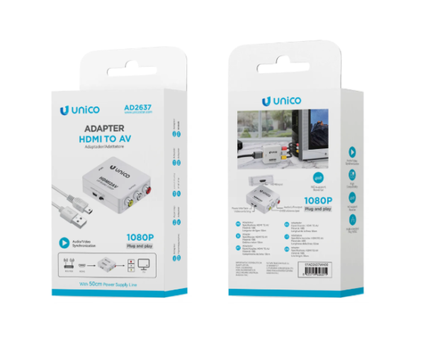 🎮📺 HDMI to AV Converter – 1080P High Definition Video & Audio Output 🔌📡-AD2637 - Imagen 3
