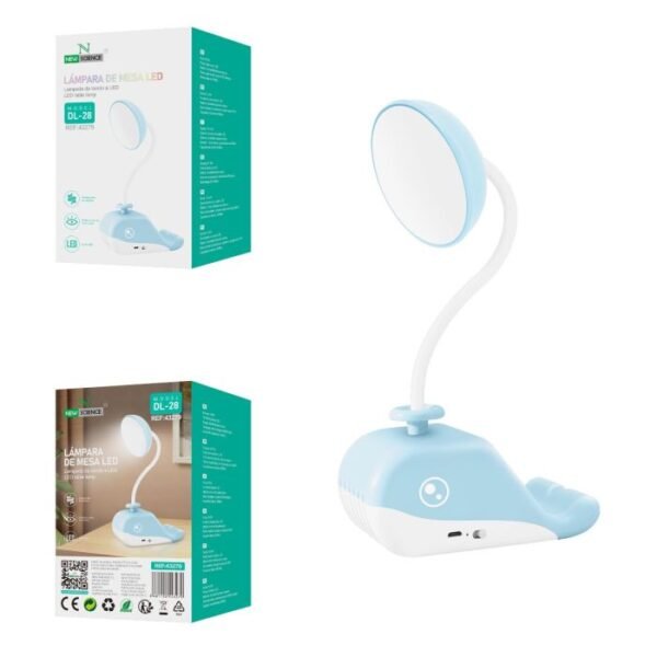 💡 LED Table Lamp | Model: DL-28 🛋️📖 - Blue