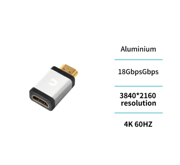 🎥🔌 HDMI Female to HDMI Male Adapter – Alta Velocidad Video and Audio Converter for TV, Monitor, Laptop, Projector & More 📺🎮-AD0257 - Imagen 3
