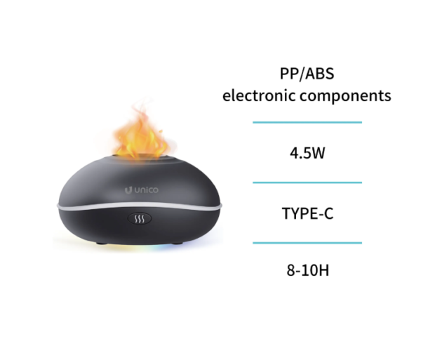 🔥 Flame Crack Aromatherapy Diffuser – Relaxing Firelight Effect Meets Soothing Scents 🌿💨 Create a Spa-Like Atmosphere with the Look of Real Flames-HF2236 - Imagen 3