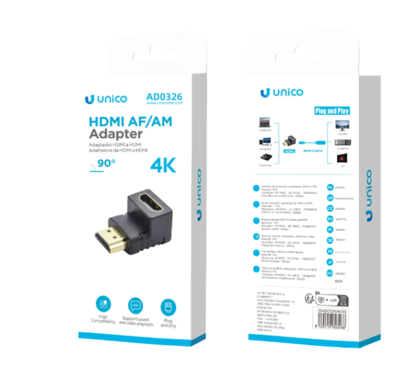 🔌 HDMI Female to HDMI Male Adapter – Compact & Convenient Connection 📺🎮 Easily Connect Your HDMI Devices with This Simple Adapter-AD0326 - Imagen 4