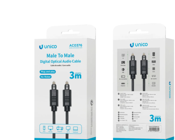 🔊 3m S/PDIF Male to Public Audio Cable – Digital Audio to PA Systems 🎧🔈 Connect Your Digital Audio Output to Public Address Systems with Ease-AC0376 - Imagen 4