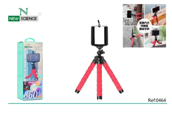 T-10 Adjustable Octopus Tripod | Flexible Legs 🔄 | Universal Phone & Camera Holder 📱📷 | Portable & Stable 🧳