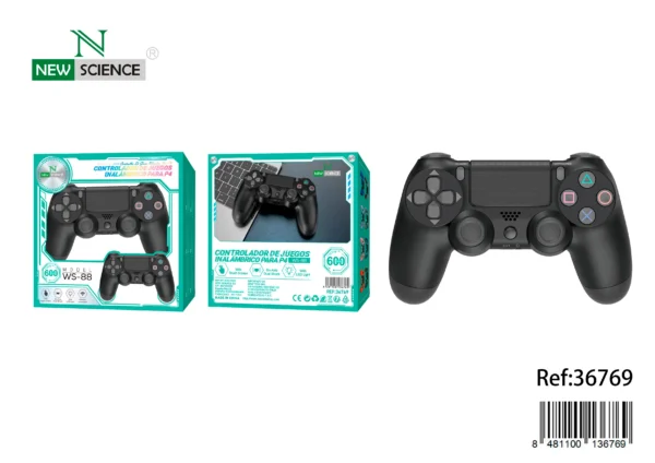 Controller for PS4 WS-88 – Wireless Gamepad, Ergonomic Design, and Precision Controls – -M36769-🖤 Negro 🌸 Pink - Imagen 3