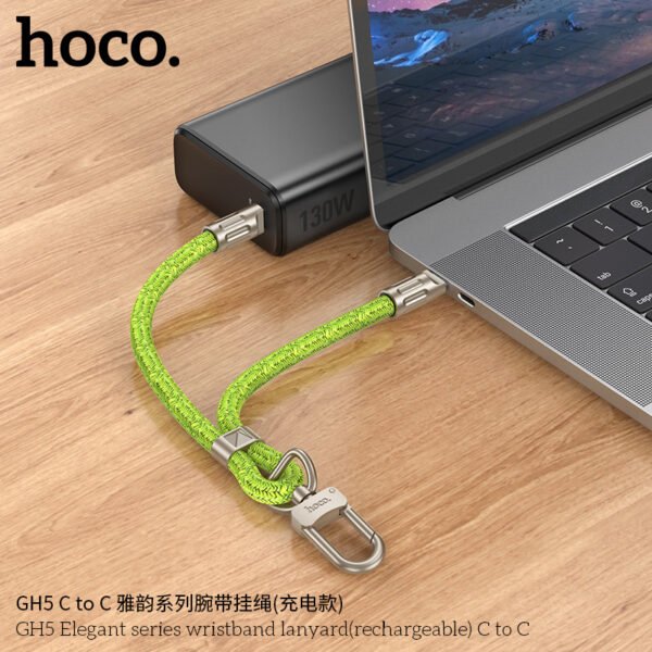 Hoco GH5 C to C Elegant Hand Strap (Rechargeable Model) - Imagen 2
