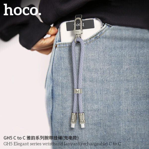 Hoco GH5 C to C Elegant Hand Strap (Rechargeable Model) - Imagen 3
