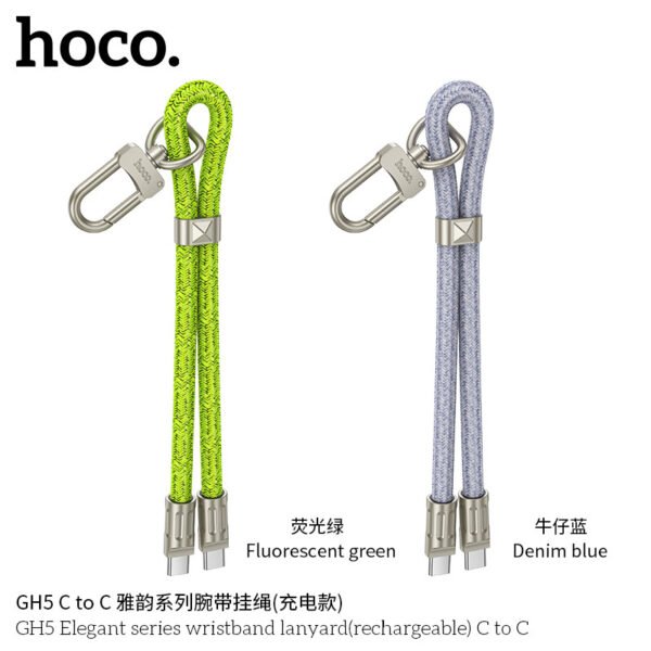 Hoco GH5 C to C Elegant Hand Strap (Rechargeable Model) - Imagen 4