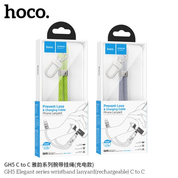 Hoco GH5 C to C Elegant Hand Strap (Rechargeable Model)