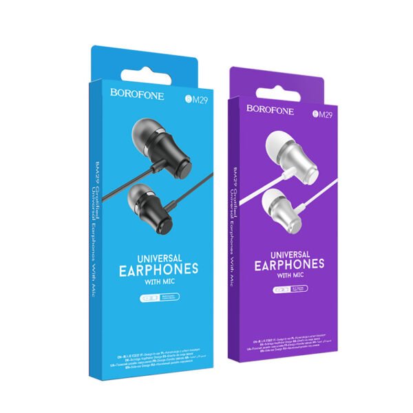 Borofone BM29 Gratified Universal Earphones with Microphone 🎧🎙️