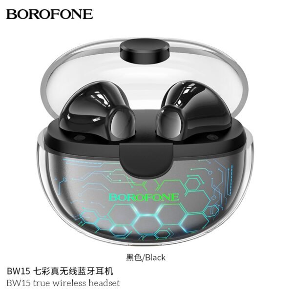 🎧 Borofone BW15 Wireless Earbuds – Pure Sound, Total Freedom 🔋🎶 - Imagen 2