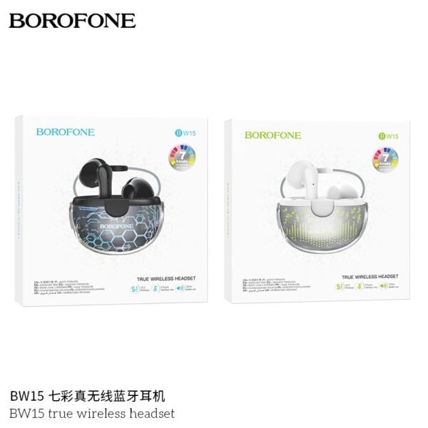 🎧 Borofone BW15 Wireless Earbuds – Pure Sound, Total Freedom 🔋🎶