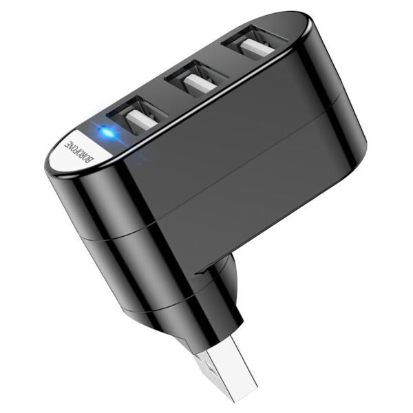 Borofone DH3 Three-Port USB Splitter - Imagen 4