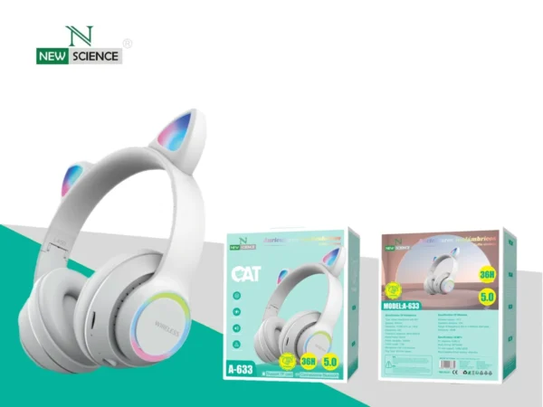 Wireless Headphones Cat Ears Design A-633