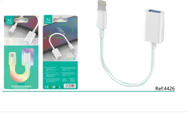 🔌 OTG Adapter para iPhone 📱 G-5 – Lightning to USB-A