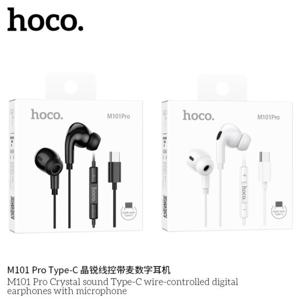 Hoco M101 Pro Wired Earphones with USB-C Connector 🎧🔌📱