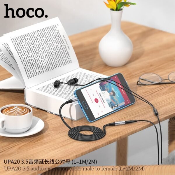 Hoco UPA20 3.5mm Audio Extension Cable (Male to Female, 2M) 🎧🔌📏 - Imagen 5