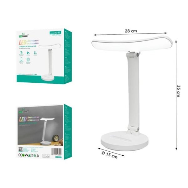 📖 LED Reading Lamp | Model: DL-31 (Blanco) 💡🤍