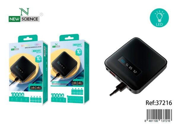 🔋 PowerBank con Luz LED 10.000mAh 10W - Modelo 812 N: Potencia y Estilo en un Solo Dispositivo 💡