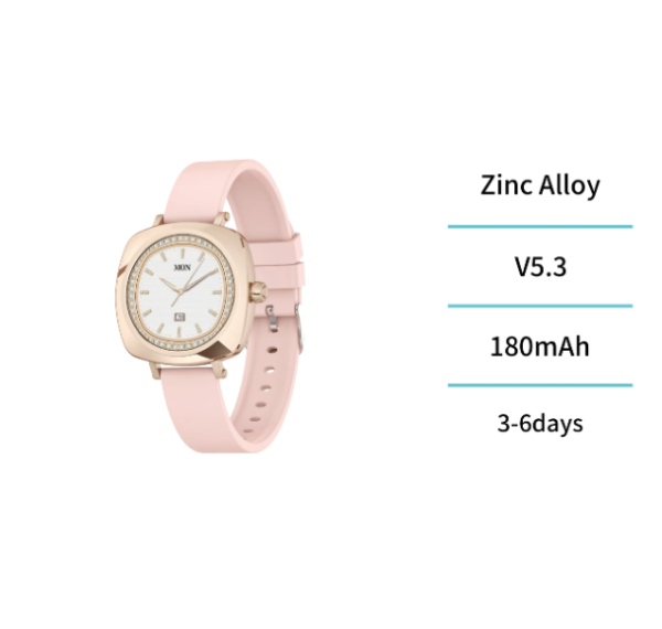 ⌚✨ DaFit High-End Smartwatch – 1.19" AMOLED Display, Fitness Tracker & Smart Features, CE Certified 📱💪-Pink - Imagen 3