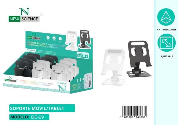 🖥️ DE-09 Desktop Stands for Mobile & Tablet (4.5"–12.9") | Adjustable Angle & Height 🔄 | Sturdy Aluminum Build 🧱 | Pack of 12 Units 📦