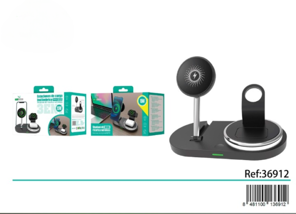 🔋 Wireless Charging Station 15W ⚡ 2-in-1 WX-25 📱⌚