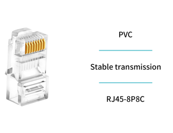 🔌 Crystal Head Network Cable Connector – High-Quality RJ45 Plug for Ethernet Cables 🛠️-RJ45 - Imagen 3