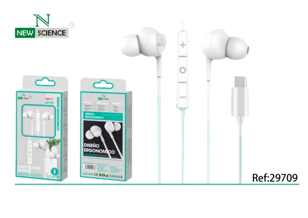 🎧 Type-C Headphones with Cushion TD-04 – Comfort Meets Connectivity - Imagen 2