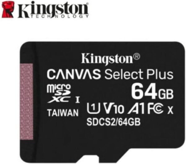 Kingston Canvas Select Plus Tarjeta microSD 64GB Class 10 con Adaptador SD – Garantía de por vida, Negro - Imagen 4