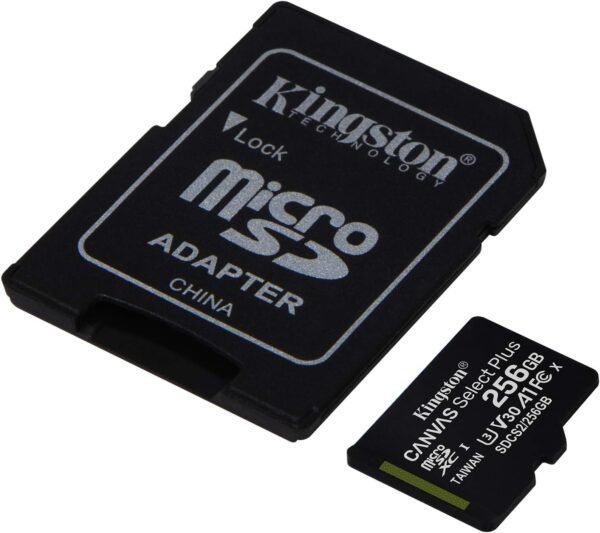 Kingston Canvas Select Plus Tarjeta microSD 256GB Class 10 con Adaptador SD – Alta capacidad y rendimiento confiable - Imagen 4