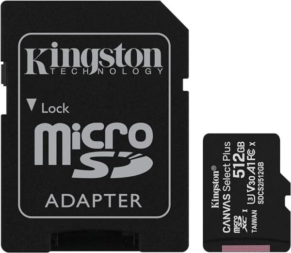 Kingston Canvas Select Plus Tarjeta microSD 512GB Class 10 con Adaptador SD – Gran capacidad y alta velocidad - Imagen 2
