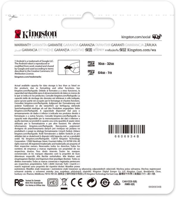 Kingston Canvas Select Plus Tarjeta microSD 256GB Class 10 con Adaptador SD – Alta capacidad y rendimiento confiable - Imagen 7