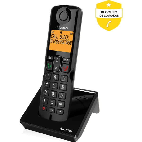 gaset A170 - Pack de 3 Teléfonos Inalámbricos DECT con Pantalla Iluminada de 2 Líneas, Bloqueo de Llamadas, Fácil Instalación, Colores a Elegir 📱 - Imagen 3