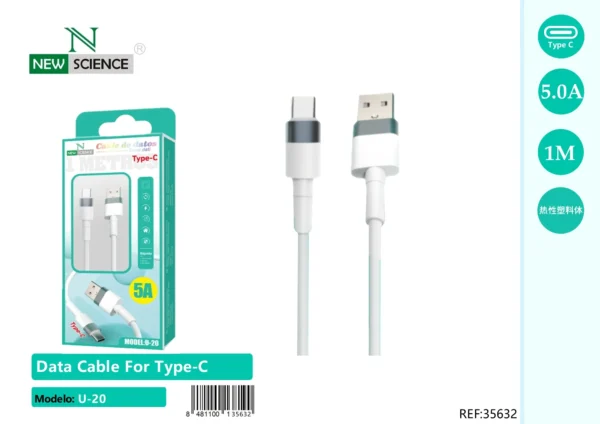 🔌⚡ Cable for Type-C 📱 5.0A ⚡ 60W 🔋 OD 5.0 🛡️ Wire Rod | Model: U-21 🚀
