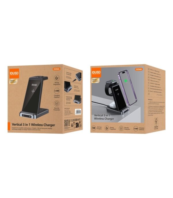 🔋 Cargador Inalámbrico ECO Flex 3‑en‑1 15 W – D254A - Imagen 6
