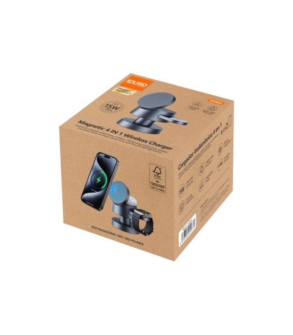 🔋 Cargador Inalámbrico ECO One 4‑en‑1 15 W – D256A - Imagen 8
