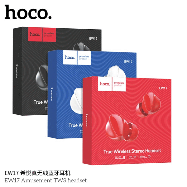 🎧 Hoco EW17 Auriculares TWS BT 🔋 4h | Marca HOCO | Sonido Estéreo & Compactos - Imagen 2