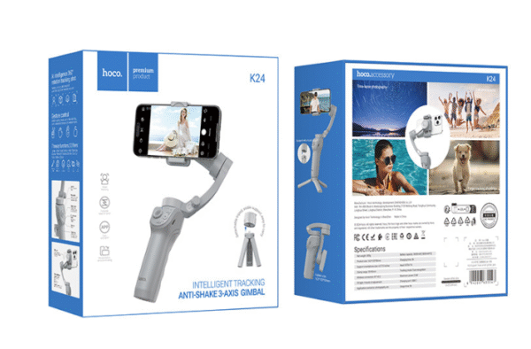 Hoco K24 Estabilizador Inteligente con Seguimiento Facial — Gimbal de Mano para Smartphones con Auto‑Tracking