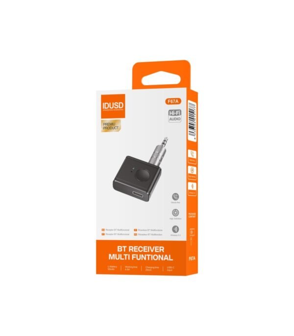 Receptor Bluetooth 5.3 Multifuncional F67A - Imagen 3