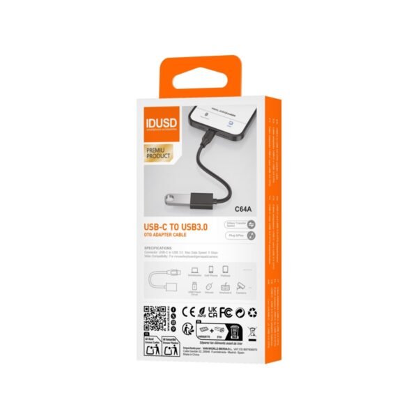 Adaptador OTG USB-C a USB 3.0 C64A - Imagen 3