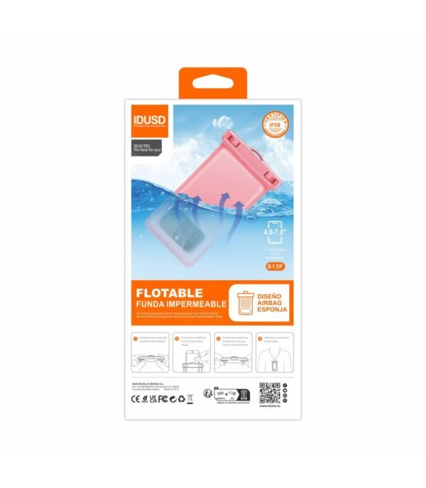 🔌 Funda Playa PVC Flotante Rosa – S13F - Image 3