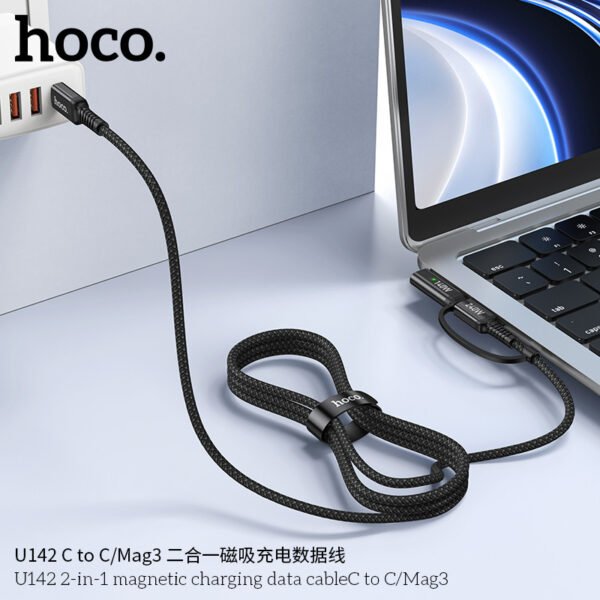 🔗 Hoco U142 Cable 2 en 1 de Carga y Datos (DC/Mag3) - Image 6