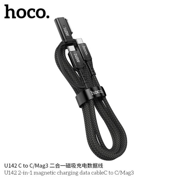 🔗 Hoco U142 Cable 2 en 1 de Carga y Datos (DC/Mag3) - Image 4