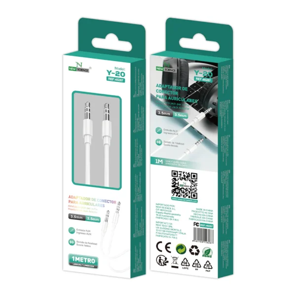 CABLE AUX 3.5mm Y-20 - Image 2