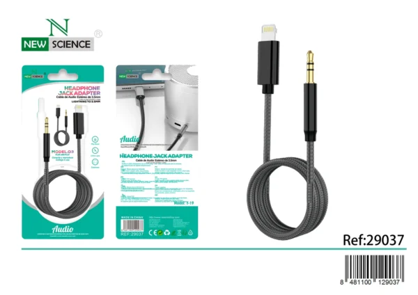 CABLE DE AUDIO LIGHTNING D3