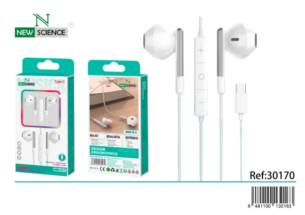 Auriculares Type-C TD-11 🎧